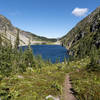 Kokanee Lake and the Kokanee Lake access trail.