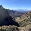 Looking back down Casner Canyon Trail.