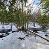 Footbridge in winter