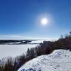 Landon Bay Lookout in winter