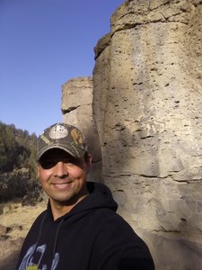Mile 2. Some of the bouldering routes close to the trail.