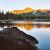 Sunset from Anthony Lakes. Location is approximate.