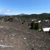 Looking north along 4-in-1- Cone towards Black Crater (Yapoah Crater peeking over ridge on right)