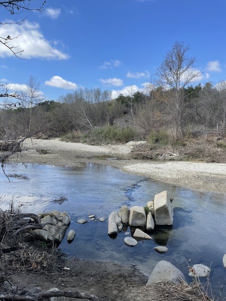 View of the river from the crossing