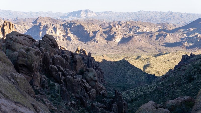 Looking down Peralta Canyon