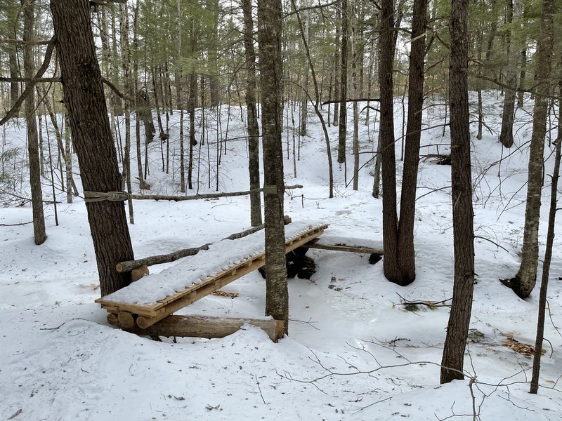 Beautiful new bridge across Burrow Brook