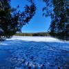 Frozen Gould Lake in early March.