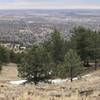 Lions Lair Trail overlooking Boulder