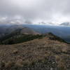 View east from the Fields Peak summit showing McClellan Mountain in distance (09-11-2019).