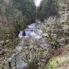 Pothole Falls from the rocky viewpoint just down river.