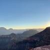 Sunrise on the South Kaibab Trail.