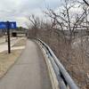 Pathway and east end of Lake Street bridge.