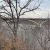 Lake Street bridge over the Mississippi seen from the walking path.