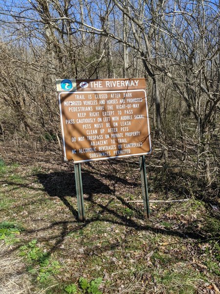 If you see these signs, you'll know you're on the Riverway!