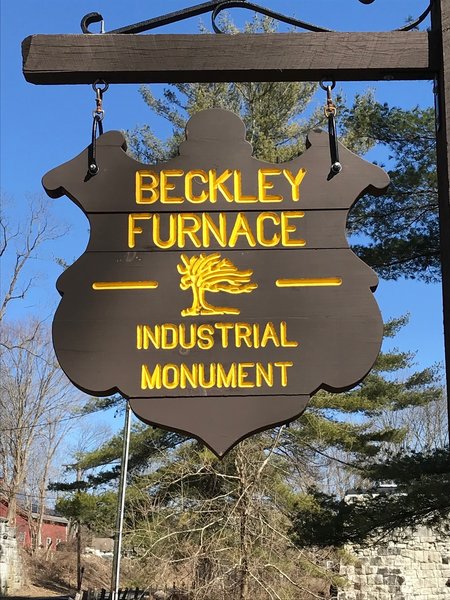 Beckley Furnace shield sign