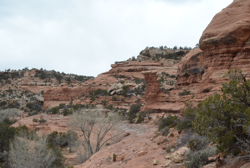 hoodoo as seen from ruins.