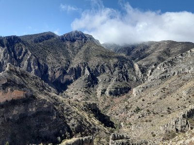 Looking across to Guadalupe Peak.
