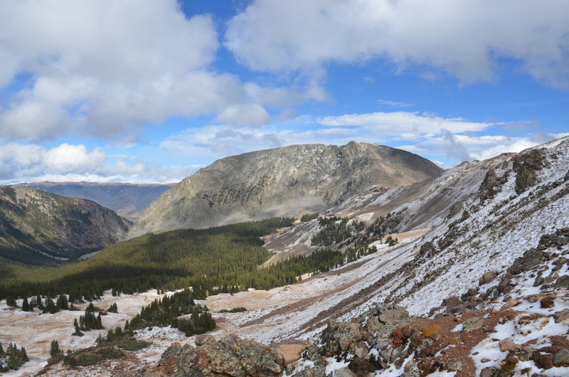 The mighty Buffalo Mountain from Eccles Pass