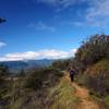 Approaching the Chinese Wall on the Layton Ditch Trail.