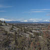 High desert and snowy cascades create a cool contrast.