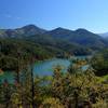 Applegate Lake and Little Grayback Mountain from the Witcome Trail.