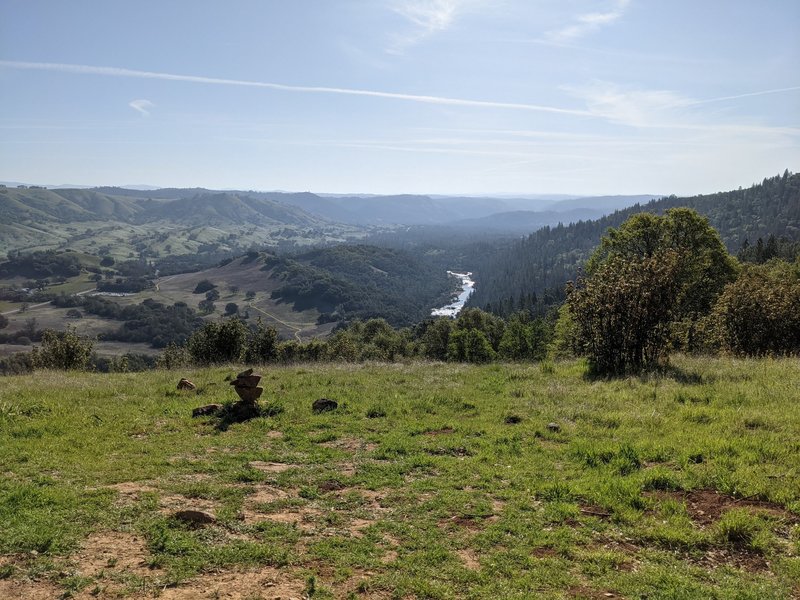 American River and Hwy 49 from the top of the trail.