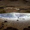 A view from inside Hazard Cave looking out.