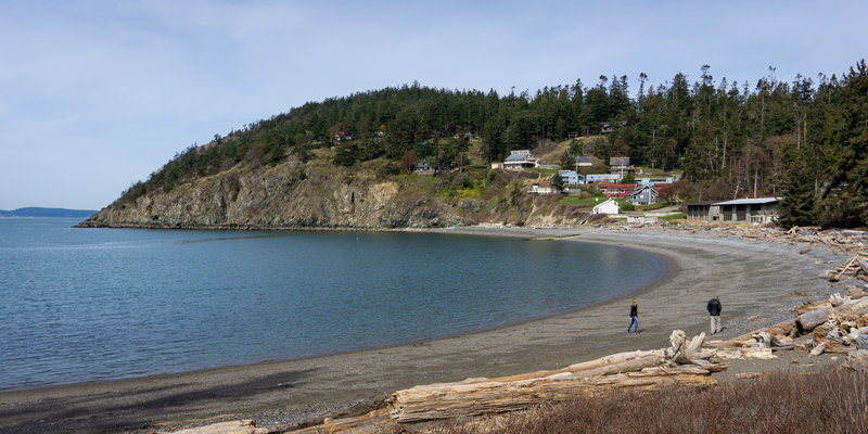 Houses over Rosario Beach