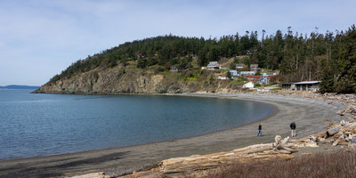 Houses over Rosario Beach