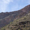 Cliffs rising over Bear Canyon