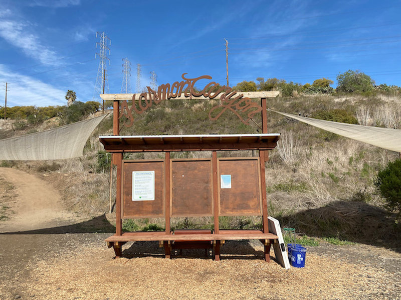 Entrance to Harmon Canyon