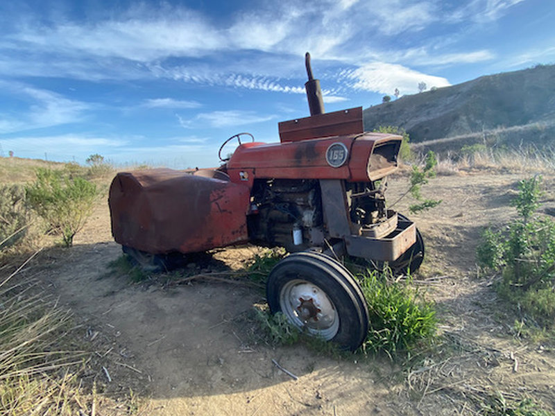 Old tractor on the Harmon Canyon trail