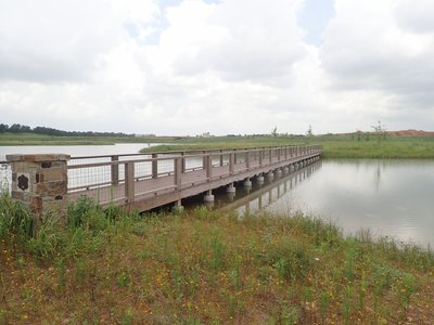 A bridge to an island.