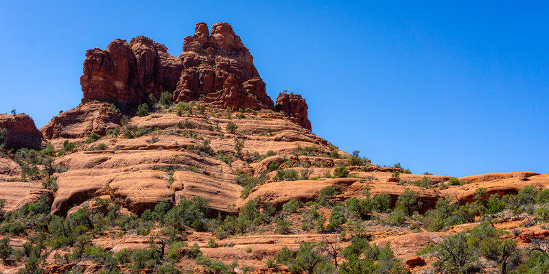 Bell Rock from the canyon to the east.