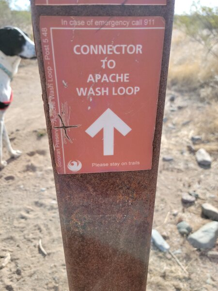 Sign post of connector