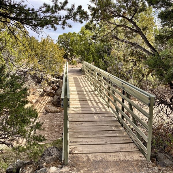 Foot bridge over Canada del Buey