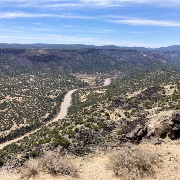 view of Rio Grande from near White Rock Overlook.
