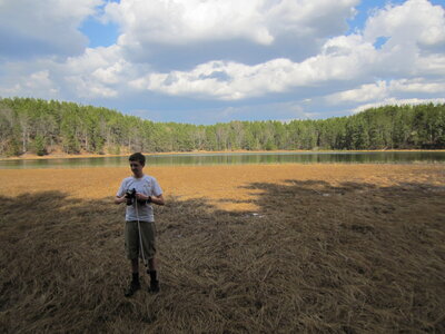 Drawing water from Grass Lake