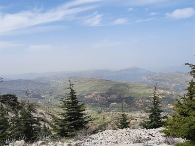 The neighboring hills from the road back.