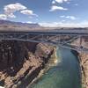 The Navajo Bridge spanning over Marble Canyon and the Colorado River.