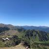 Angeles in far back, Blue Mt and Deer Park to Obstruction Point ridge in front of back.