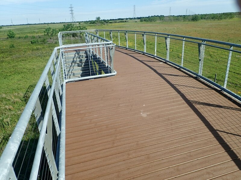 Upper deck of the viewing platform.