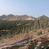 Upper section of Crawfish Creek basin and ridge forming its northern boundary (9-30-2020)