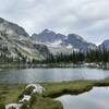 Tarns in the meadow by Drinnon Pass.