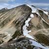 Looking up to Gott Peak from Blowdown Pass.