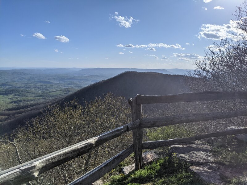 Outlook from old golf course cabin