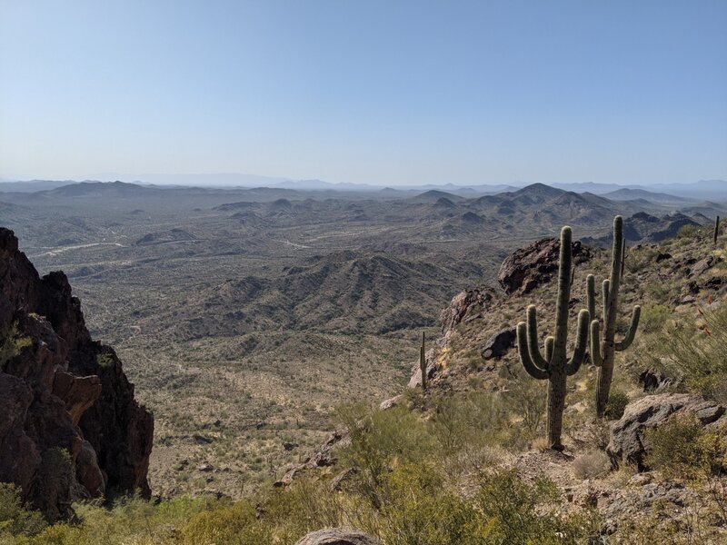 South facing view from the saddle.