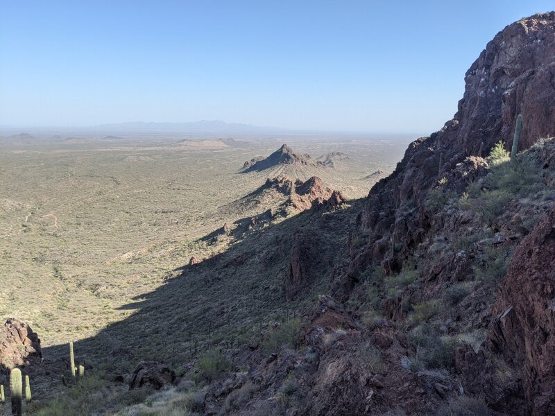 North facing view from the saddle.