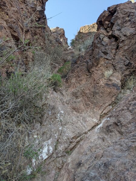 Rock scramble to peak