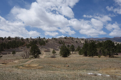 Triple Treat Trail in Ute Valley Park viewed from the Vindicator Trailhead